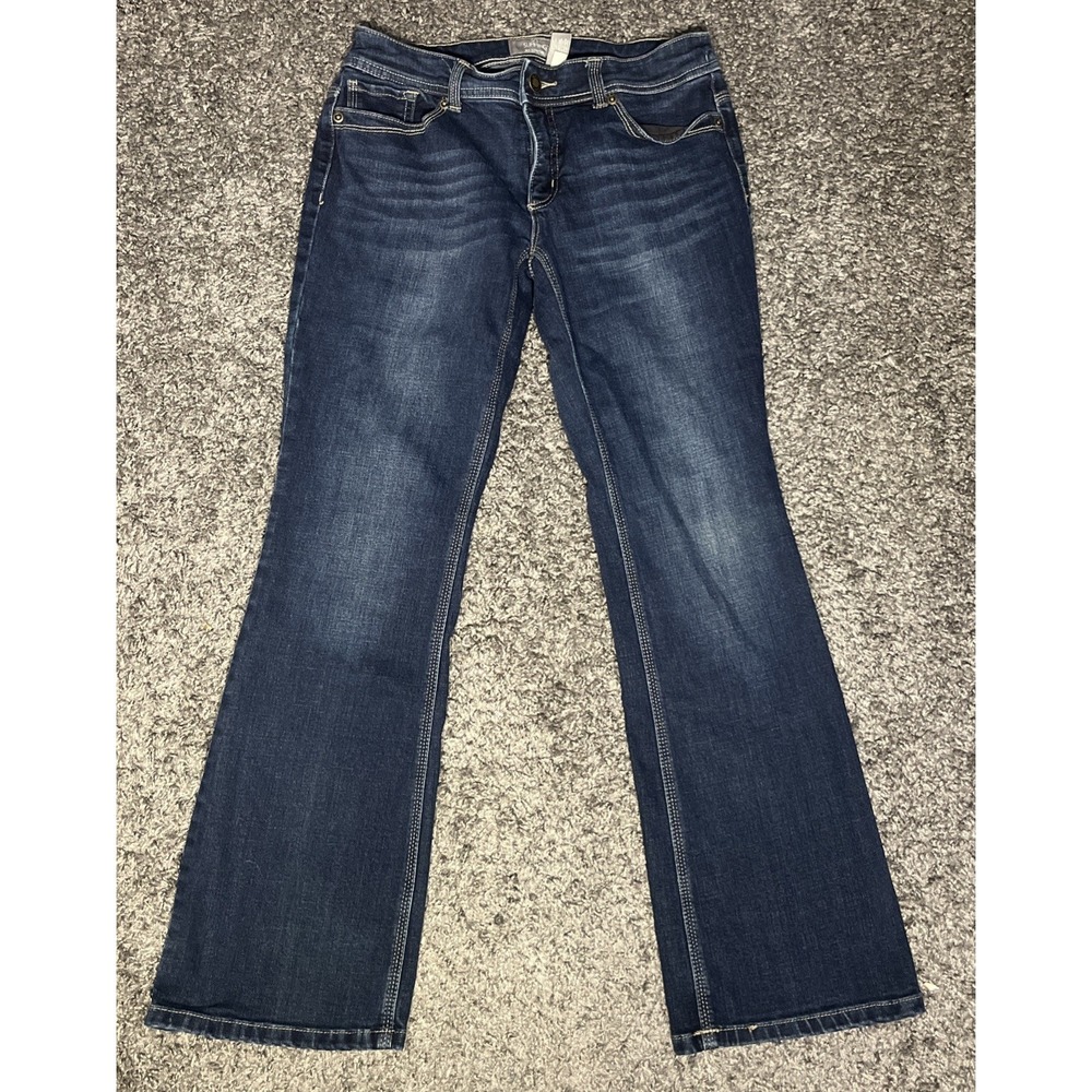 Chicos‎ So Slimming Jeans Womens 00 Short Dark Wash Bootcut Stretch